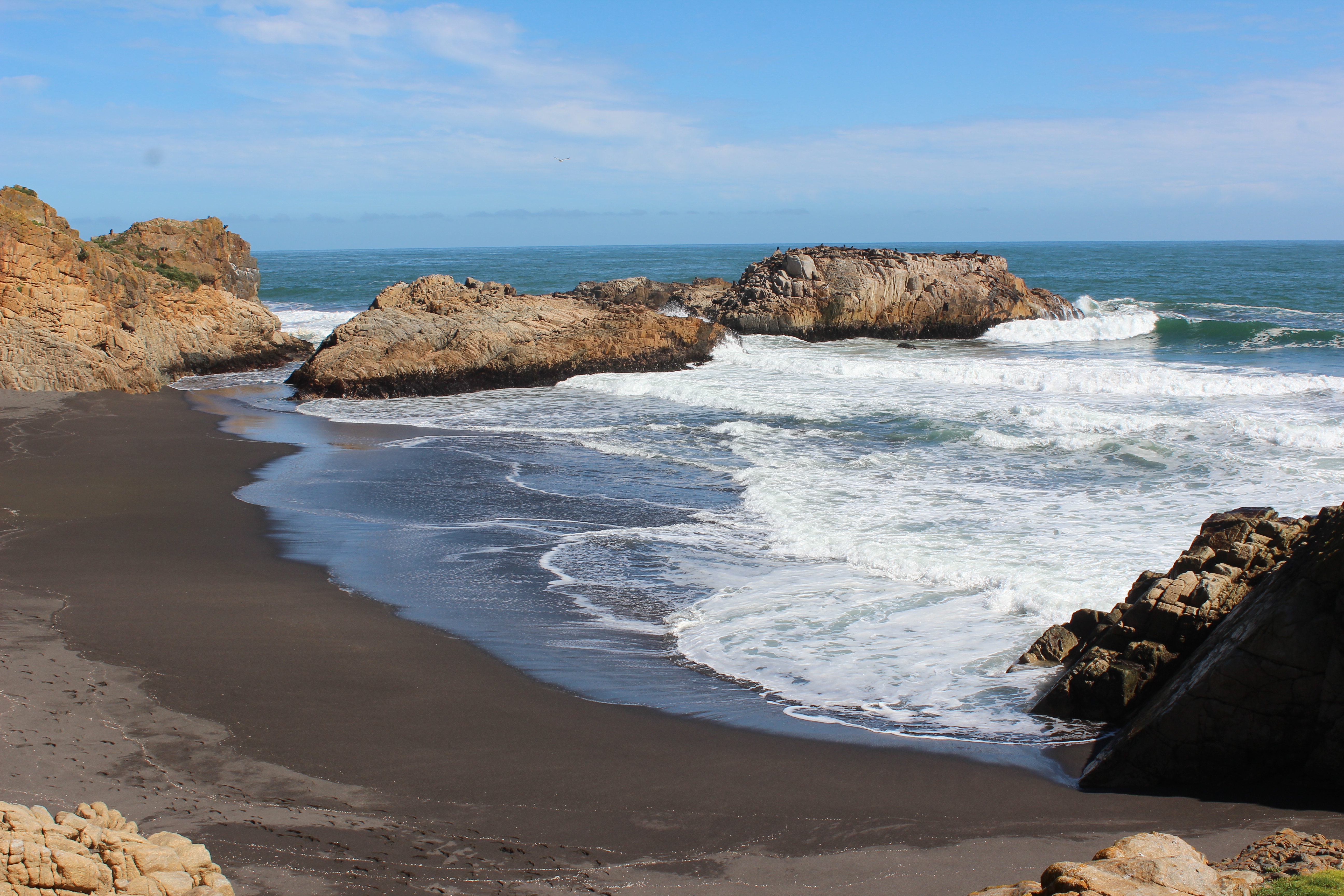 Costa dramática del Pacífico en el Maule, Curanipe y Pelluhue